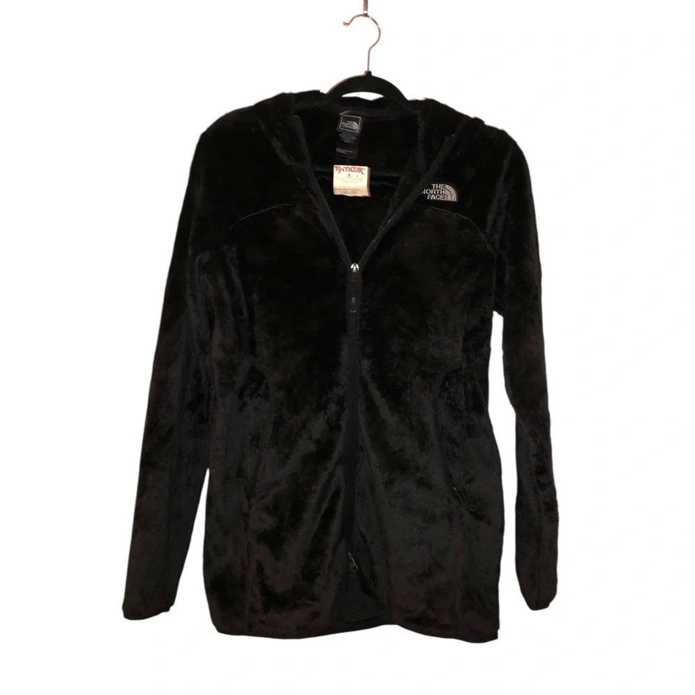 The North Face Black Hooded Teddy Fleece Zip Jacket - Picture 2 of 7